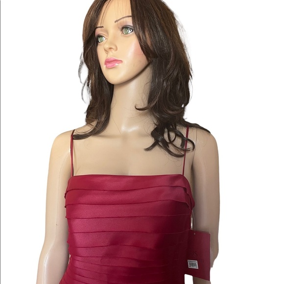 JS Collection petite strapless red dress size 10 - Picture 4 of 15